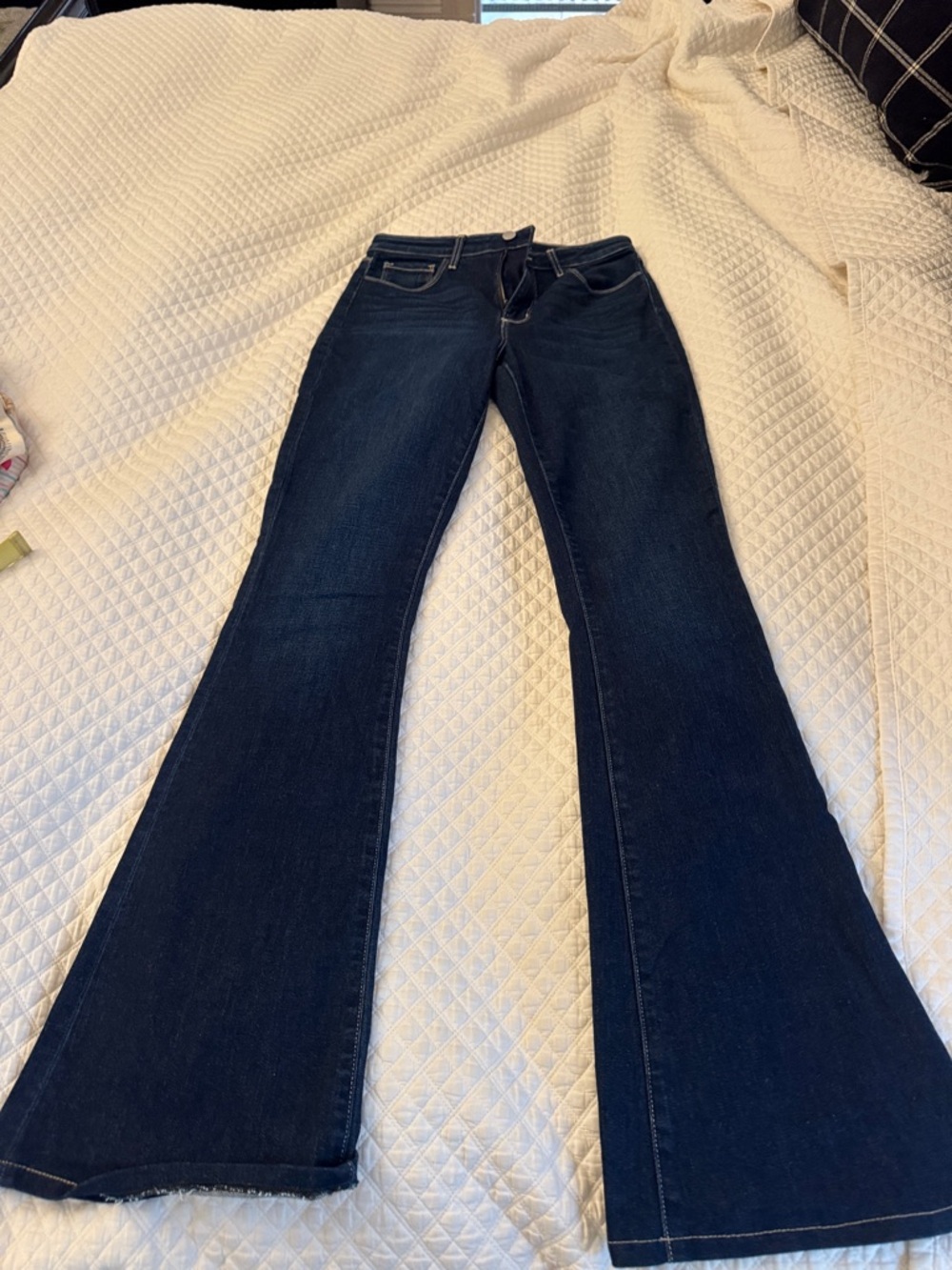 L'AGENCE Dark Indigo Flare Jeans